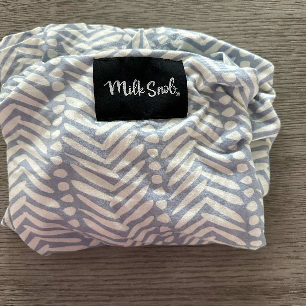 Milk Snob Blue and White Patterned Cover